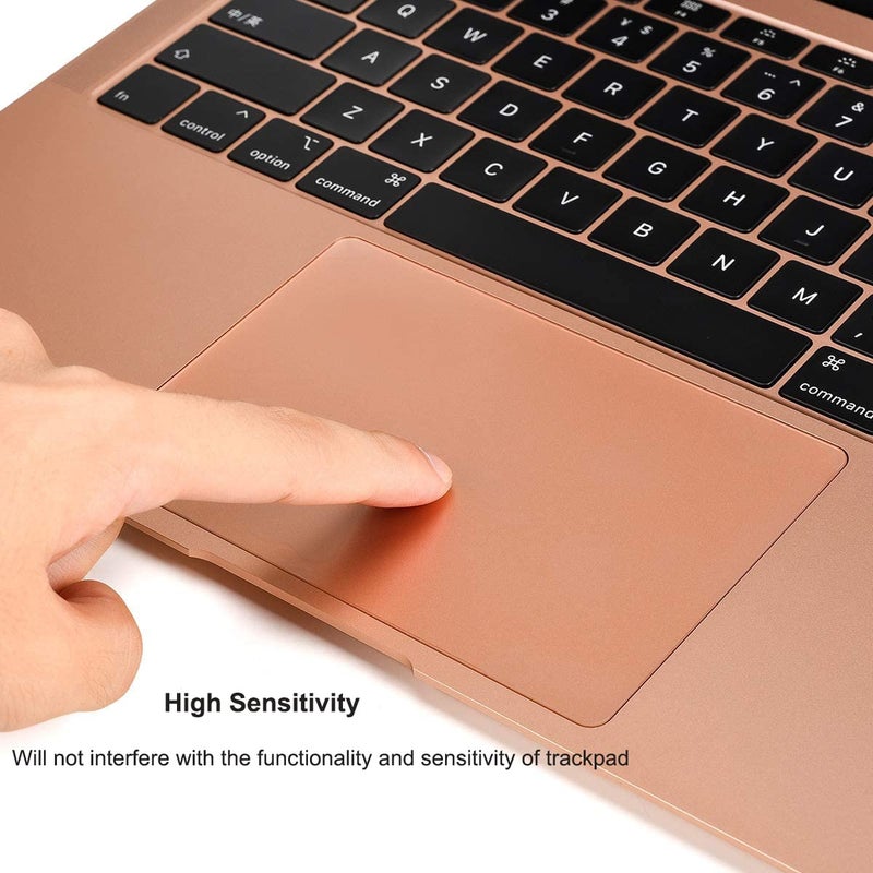 imComor [2PCS] Trackpad Protector Skin for 2021 2020 MacBook Air 13 Inch A2337 M1 A2179 A1932 Touch Pad Cover Skin Anti-Scratch Anti-Water for MacBook Air 13 Inch A2337 A2179 A1932 Touch ID Accessories, Clear - Image 5
